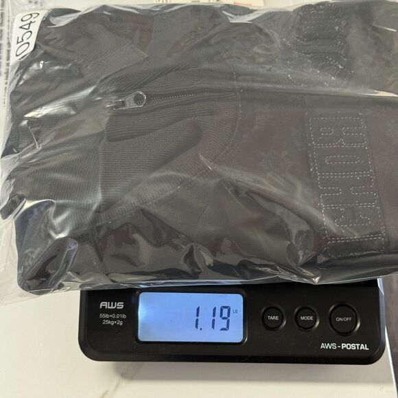 Vintage‎ Anchor Blue Track Jacket Mens Extra Large Black Full Zip Embroidered - Picture 9 of 9